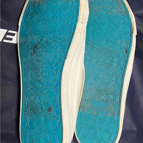 Women's White Leather Blowfish Sneakers - Picture 3 of 5